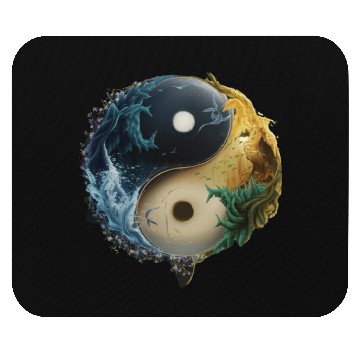 Discover Black and white spirit Mouse Pads