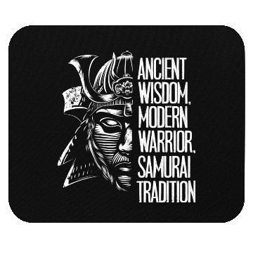 Discover Black And White Samurai Mouse Pads