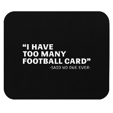 Discover Funny Football Cards Collector Gift Mouse Pads