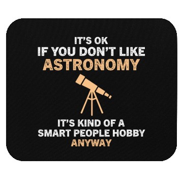 Discover Smart People Hobby Astronomy Funny Astronomer Mouse Pads