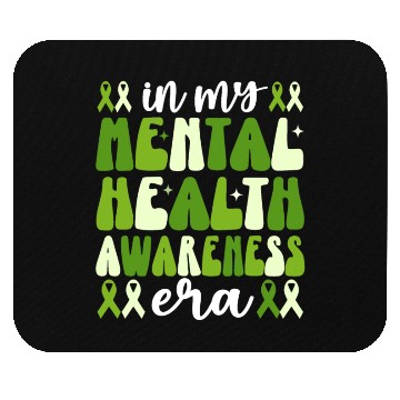 Discover In My Mental Health Awareness Era Groovy Mouse Pads