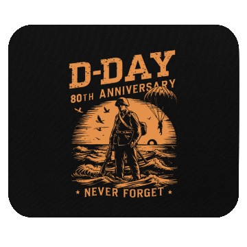 Discover D-Day 80th Anniversary - Never Forget 1944 - 2024 Mouse Pads