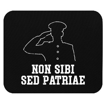 Discover Navy motto Mouse Pads