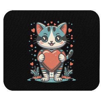Discover cat mom Mouse Pads