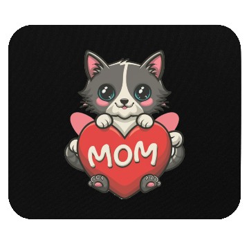Discover cat mom Mouse Pads