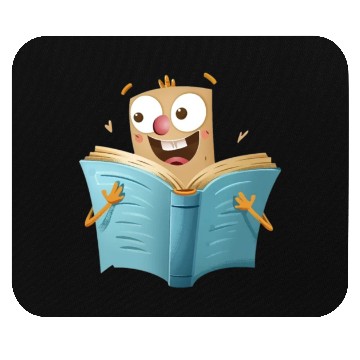 Discover Happy Book Lover Reading Adventure Mouse Pads