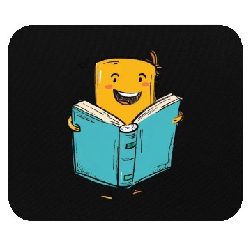 Discover Happy Book Lover Reading Adventure Mouse Pads