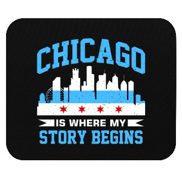 Discover Unique Chicago Skyline Windy City 312 Mouse Pads