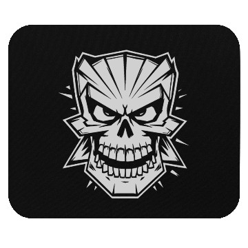 Discover Skull cartoon style Mouse Pads
