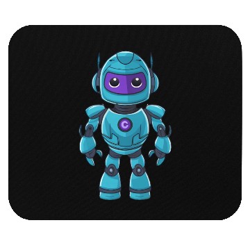 Discover robot Mouse Pads