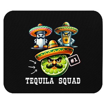 Discover Cinco De Mayo Fiesta Tequila Squad Lime Number One Mouse Pads