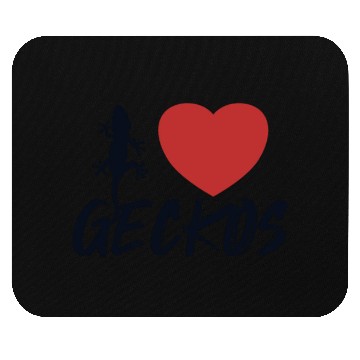 Discover I love Geckos Crested Lizard Gekkota Leopard Gecko Mouse Pads
