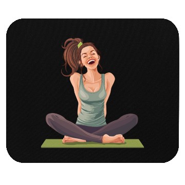 Discover Joyful Yoga Moment Meditation Pose Mouse Pads