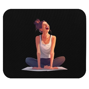 Discover Joyful Yoga Moment Meditation Pose Mouse Pads