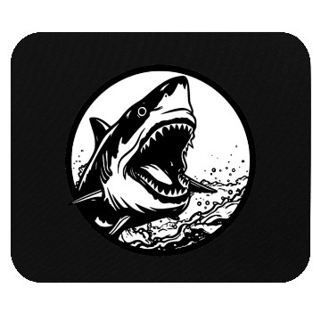 Discover Great White Shark - Ocean Shark - Shark Lover Mouse Pads