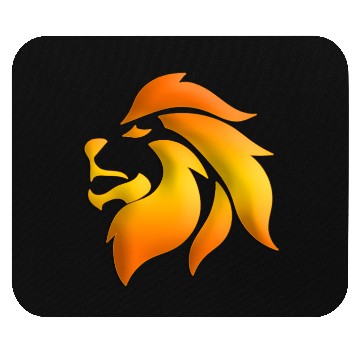 Discover Gold Lion Mouse Pads