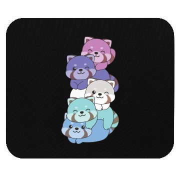 Discover Spectrasexual Flag Pride Lgbtq Cute Red Panda Mouse Pads