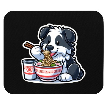 Discover Border Collie Love Ramen Mouse Pads