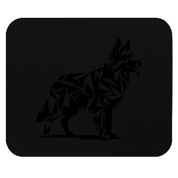 Discover Geometric Shepherd Dog Mouse Pads