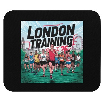 Discover London Marathon by Kalam Mouse Pads