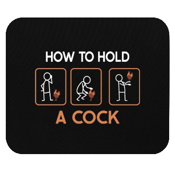 Discover Funny How To Hold A Cock Chicken Farmer Mouse Pads