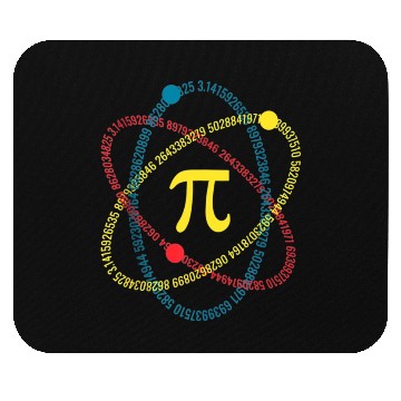 Discover Atom Pi Math Science STEM Gift 3.14 Pi Day Mouse Pads