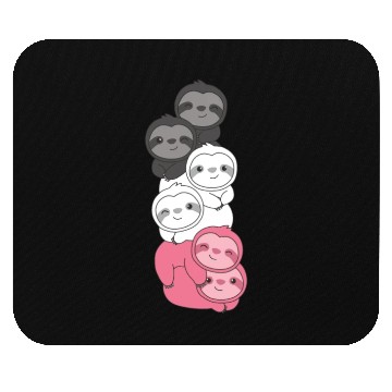 Discover Femaric Flag Pride Lgbtq Cute Sloth Mouse Pads