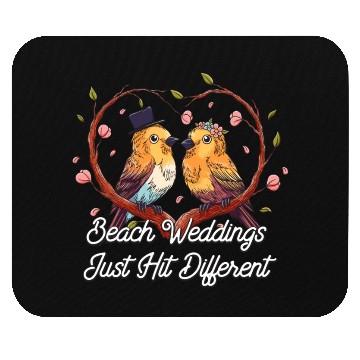 Discover Beach Weddings Just Hit Different Wedding Party Mouse Pads