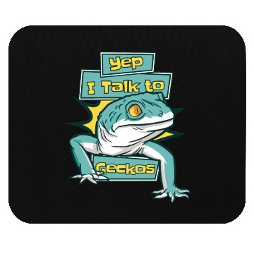 Discover I Talk To Geckos Lizard Gekkota Crested Leopard Mouse Pads