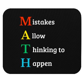 Discover Math quote school kid Mouse Pads