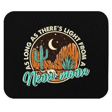 Discover Neon Moon Cactus Country Mountain Vintage Retro Mouse Pads