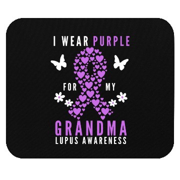 Discover I wear purple for my grandma lupus awareness Mouse Pads