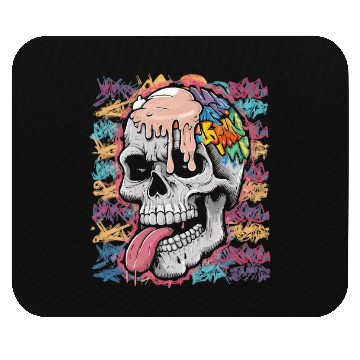 Discover Graffiti style skull Mouse Pads