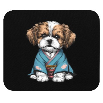 Discover Shih Tzu In Kimono Mouse Pads