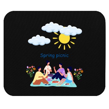 Discover Spring picnic 1 Mouse Pads