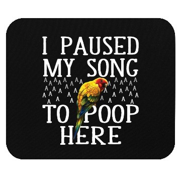 Discover Funnye tropical parrot poop Mouse Pads