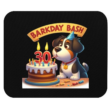 Discover 30th Birthday Bark Bash Mouse Pads