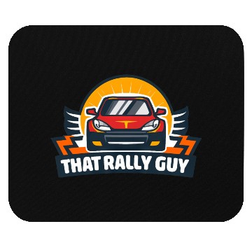 Discover That Rally Guy Logo Car Mouse Pads