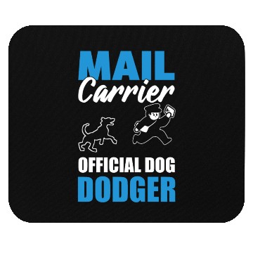 Discover Funny Mailman And Dog Postal Worker Mouse Pads