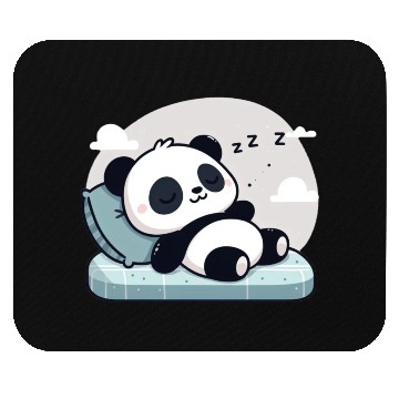 Discover Sleeping baby panda Mouse Pads