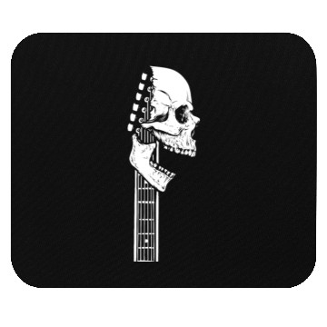 Discover Electric Guitar Skull Guitar Head Mouse Pads