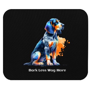 Discover Bluetick Coonhound Dog: Bark Less, Wag More Mouse Pads