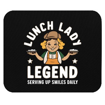Discover School Lunch Lady School Worker Cafeteria Lady Mouse Pads