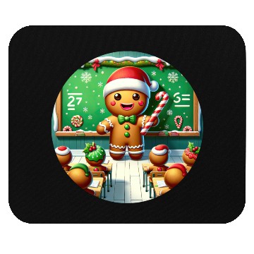 Discover Gingerbread Teach's Yuletide Class Mouse Pads