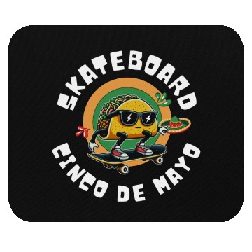 Discover funny skateboard Cinco de mayo Mouse Pads