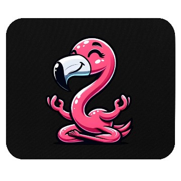 Discover Flamingo Yoga Meditation Relaxation Mouse Pads