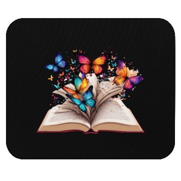 Discover open book Mouse Pads