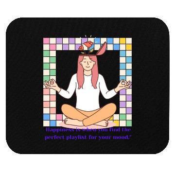 Discover Happy artwork with colorful design Mouse Pads