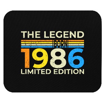 Discover The Legend 1986 Logo Design Limited Edition Mouse Pads