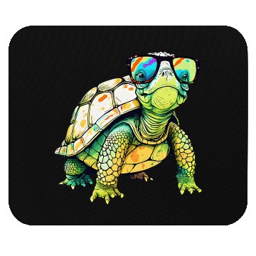 Discover Turtle Colorful Turtle Outfit Mens Turtle Lover Mouse Pads